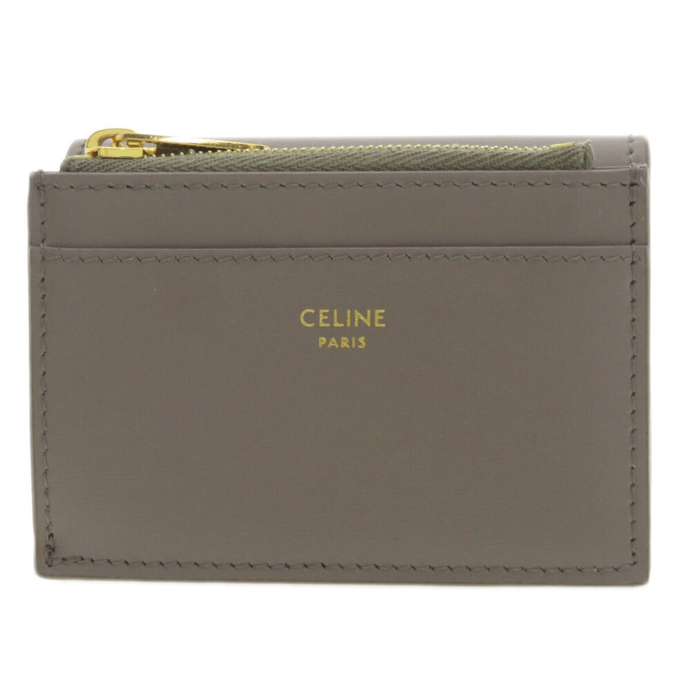 Celine Leather Compact Calfskin Triomphe Bifold Wallet